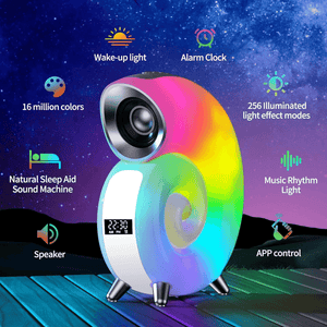 Wireless Led Speaker With Conch Colorful Music Lamp KP-556 - Pinoyhyper