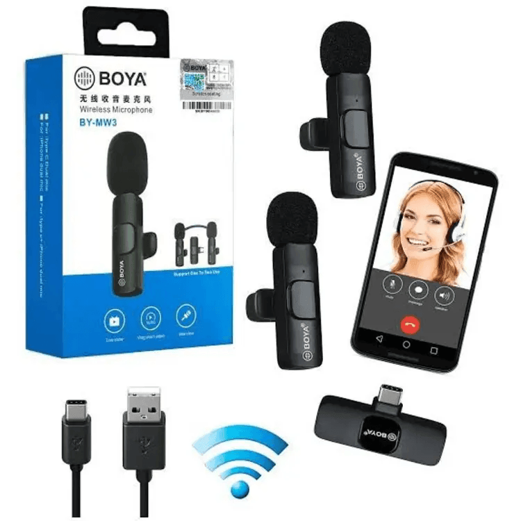 Wireless Microphone Digital Mini Portable Mic For Mobile Phone BY-MW3 ...