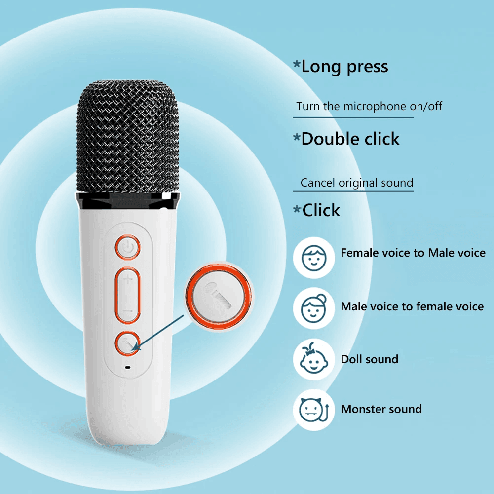 Wireless Portable Karaoke Machine With Microphone - Pinoyhyper