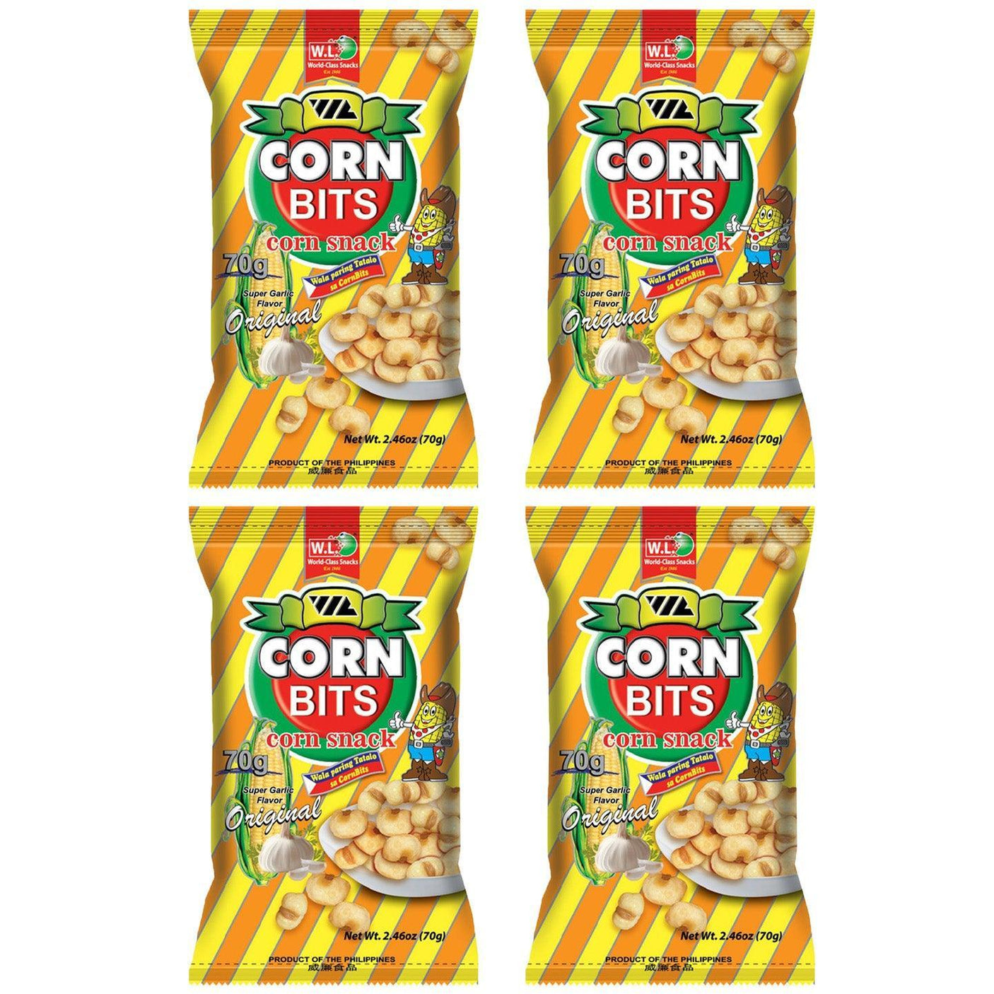 WL Food Corn bits Snack Original 70g (3+1) Offer - Pinoyhyper