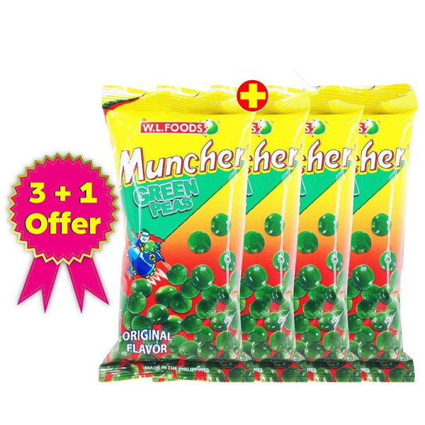 Wl Foods Muncher Green Peas 70gm 3+1 Offer - Pinoyhyper