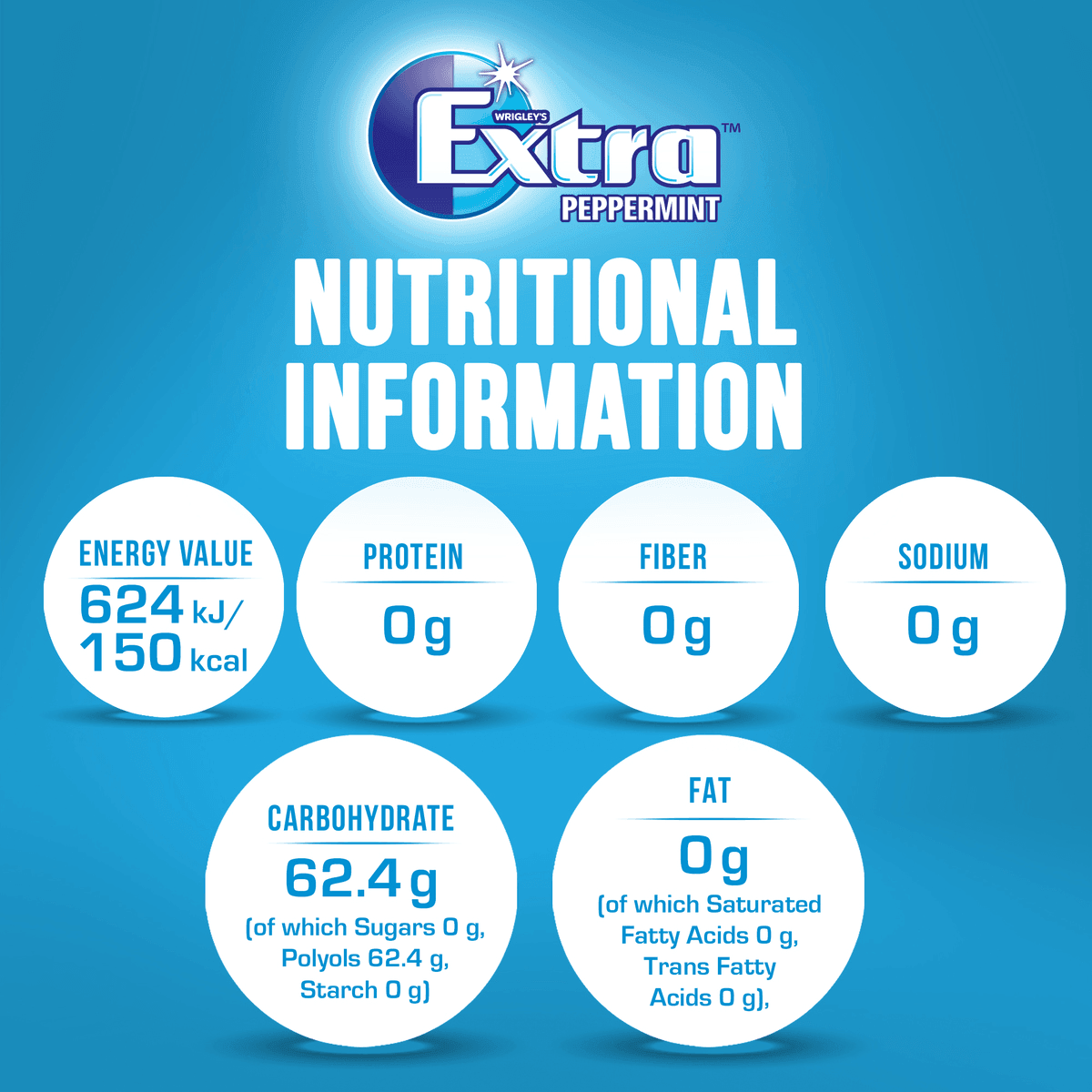 Wrigley's Extra White Peppermint Gum - 10pcs - Pinoyhyper