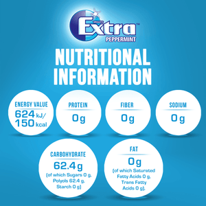 Wrigley's Extra White Peppermint Gum - 10pcs - Pinoyhyper