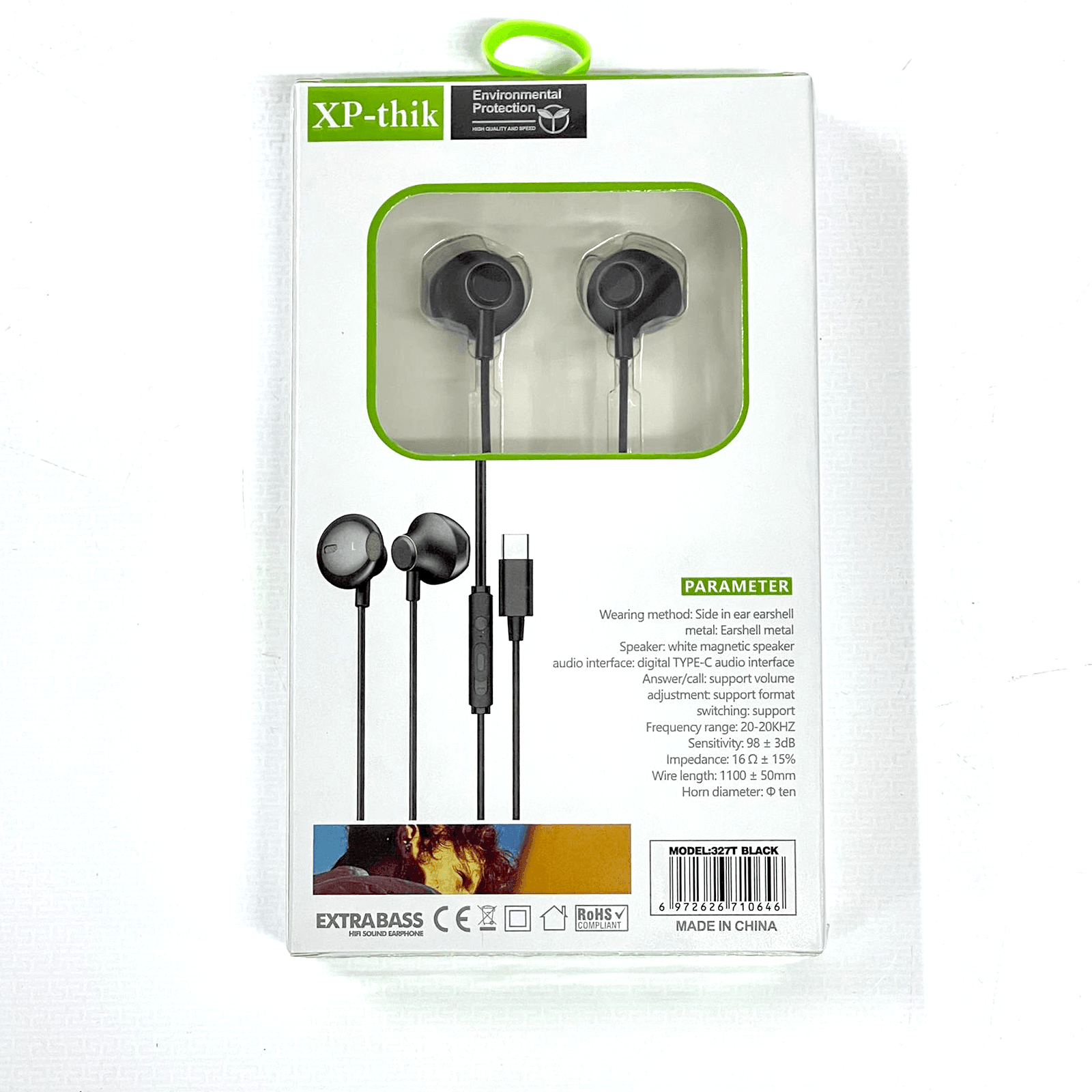 XP-think Wired Type-C Earphone - 327T - Pinoyhyper