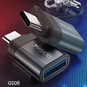 Yasido Portable Type-C to USB OTG Adapter - GS06 - Pinoyhyper