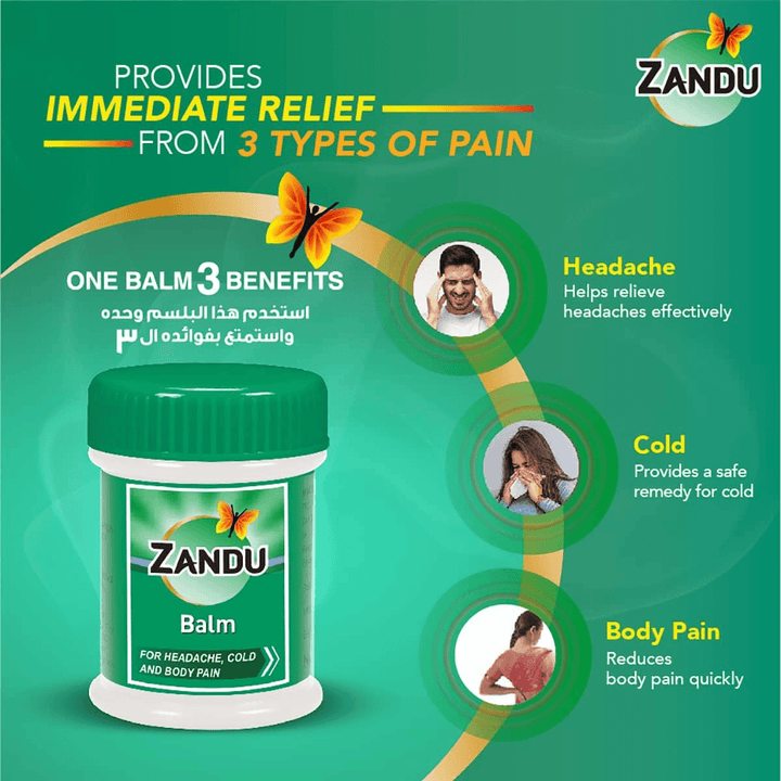 Zandu Balm 3 Actions - 25ml - Pinoyhyper