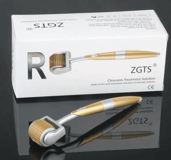 ZGTS Derma Roller Gold Plated Titanium Alloy (0.75mm) - Pinoyhyper