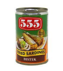555 Fried Sardines Bistek 155gm - Pinoyhyper