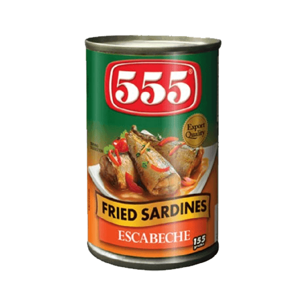555 Fried Sardines Escabec 155gm - Pinoyhyper