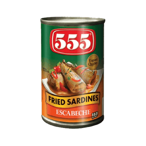 555 Fried Sardines Escabec 155gm - Pinoyhyper