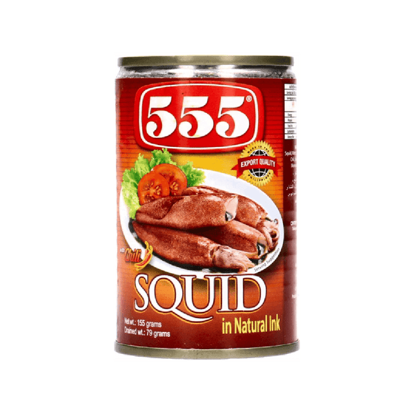 555 Squid Chili in Natural Ink 155gm - Pinoyhyper