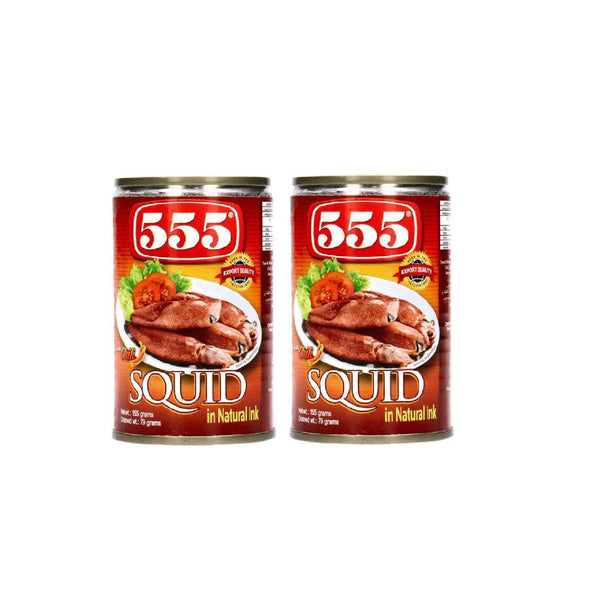 555 Squid Chili in Natural Ink 155gm x 2 Pcs - Pinoyhyper