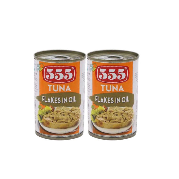 555 Tuna Flakes In Oil 155gm x 2Pcs(Offer) - Pinoyhyper