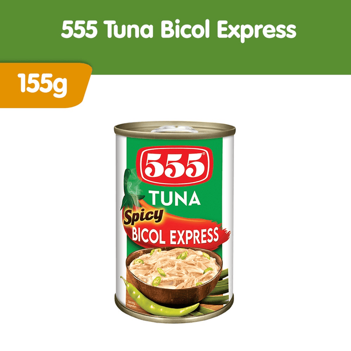 555 Tuna Spicy Bicol Express - 155g - Pinoyhyper