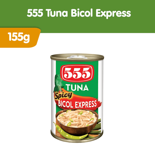 555 Tuna Spicy Bicol Express - 155g - Pinoyhyper