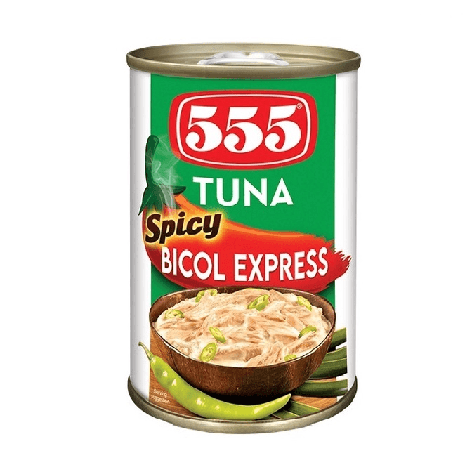 555 Tuna Spicy Bicol Express - 155g - Pinoyhyper