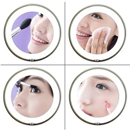 5X Magnifying Makeup Mirror with Power Locking Suction Cup - Pinoyhyper