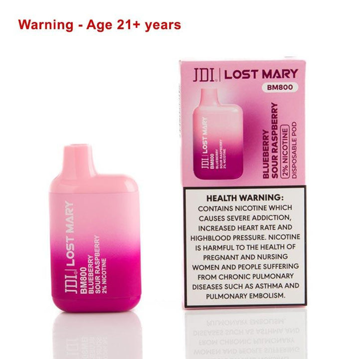 JDI Lost Mary Blueberry Sour Raspberry 20mg - BM800 - Pinoyhyper