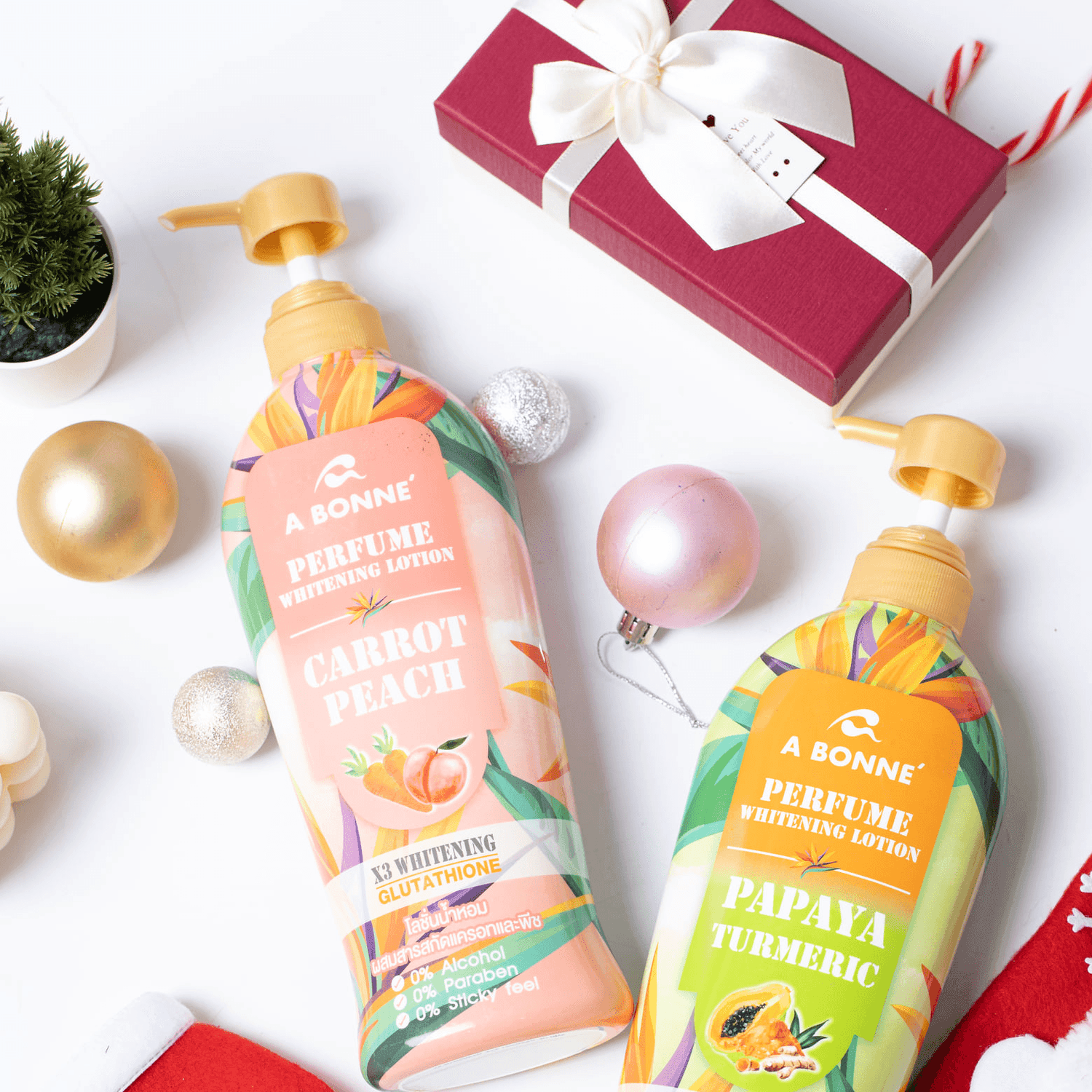 A Bonne Perfume Whitening Lotion With Carrot & Peach
