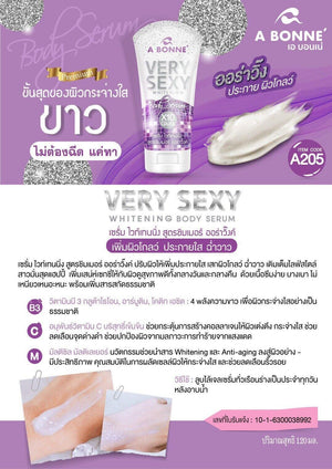 A Bonne Very Sexy Whitening Body Serum x10 Gluta - 120ml - Pinoyhyper