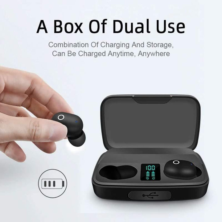 A10S Wireless Earbuds With 1800mah Mobile Power Bank - Pinoyhyper