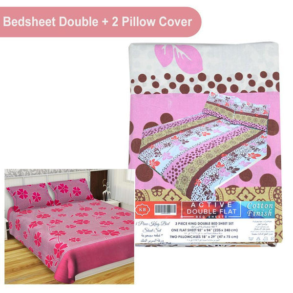 Active Flat Bed Sheet Double - Pinoyhyper