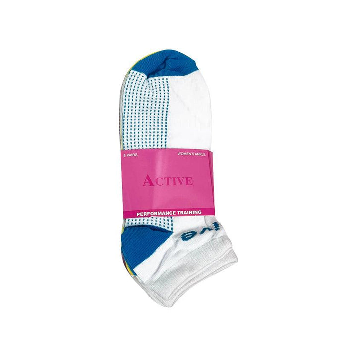 Active Women's Ankle Socks - 5 Pairs - Pinoyhyper