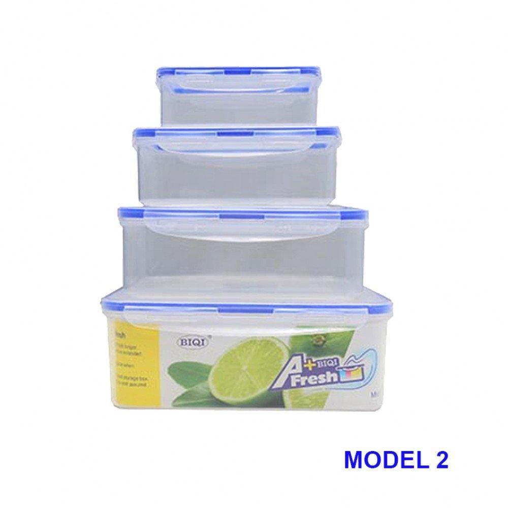 Afresh Preservation Box Of 4 Pcs (Microwavable) Square - Pinoyhyper