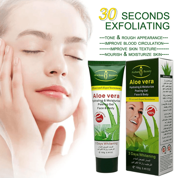 Aichun Aloe Vera Hydrating And Moisturizing Face Body Peeling Gel - 100g - Pinoyhyper