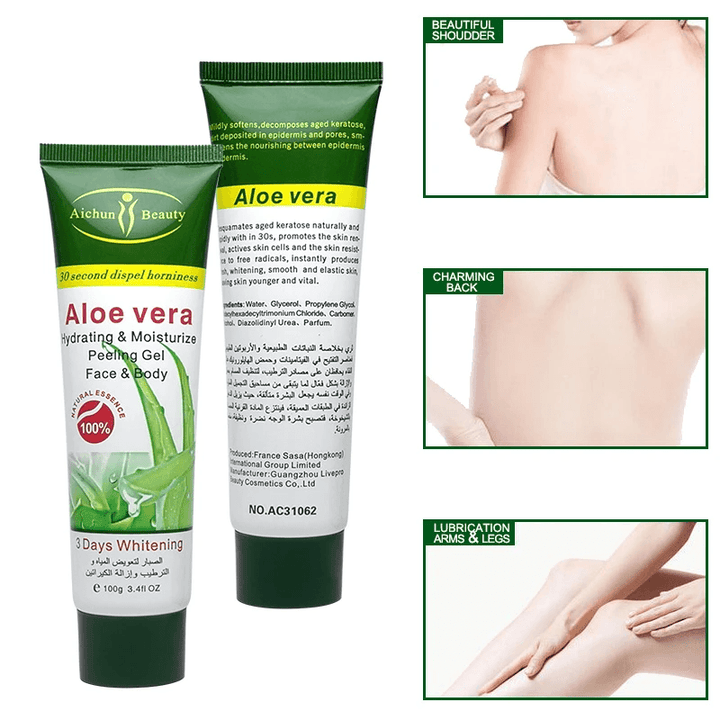 Aichun Aloe Vera Hydrating And Moisturizing Face Body Peeling Gel - 100g - Pinoyhyper