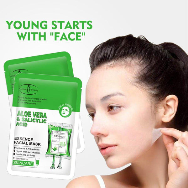 Aichun Beauty Aloe Vera & Salicylic Acid Facial Mask - 2pcs - Pinoyhyper