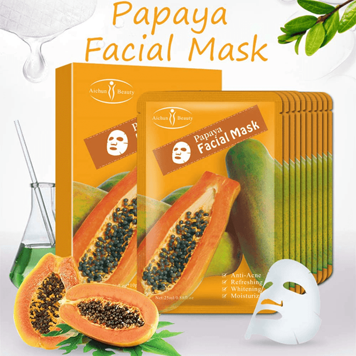 Aichun Beauty Papaya Facial Mask - 3pcs - Pinoyhyper