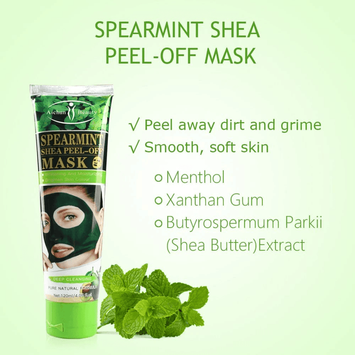 Aichun Spearmint Shea Peel-Off Mask- 120ml - Pinoyhyper