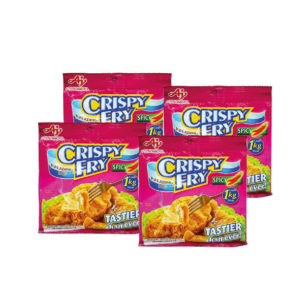 Ajinomoto Crispy Fry Spicy Breading Mix 62gm x 4 Pcs - Pinoyhyper