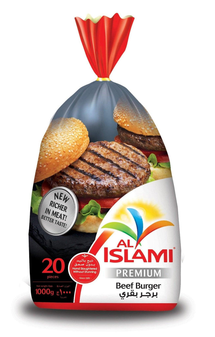 Al Islami Beef Burger Bag 20pcs - 1000g - Pinoyhyper