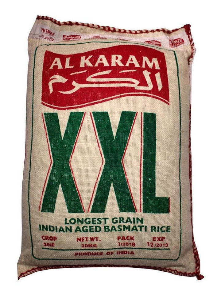 Al Karam XXL Indian Basmati Rice 20 kg - Pinoyhyper