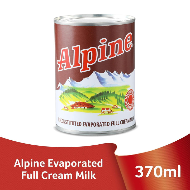 Alaska Alpine Evaporated Full Cream Milk - 370ml - Pinoyhyper