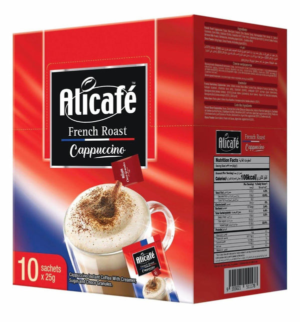 Alicafe French Roast Cappuccino Instant Coffee Mix 25g x 10 Sachets - Pinoyhyper