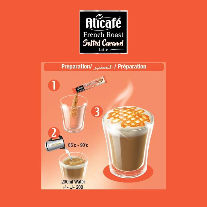 Alicafe French Roast Salted Caramel Latte Coffee Box (10 X 20g) - 200g - Pinoyhyper