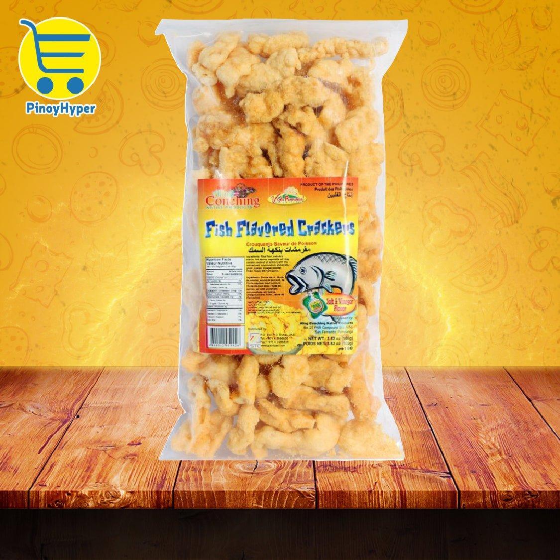 Aling Conching Fish Flavored Crackers Salt & Vinegar - 100g - Pinoyhyper