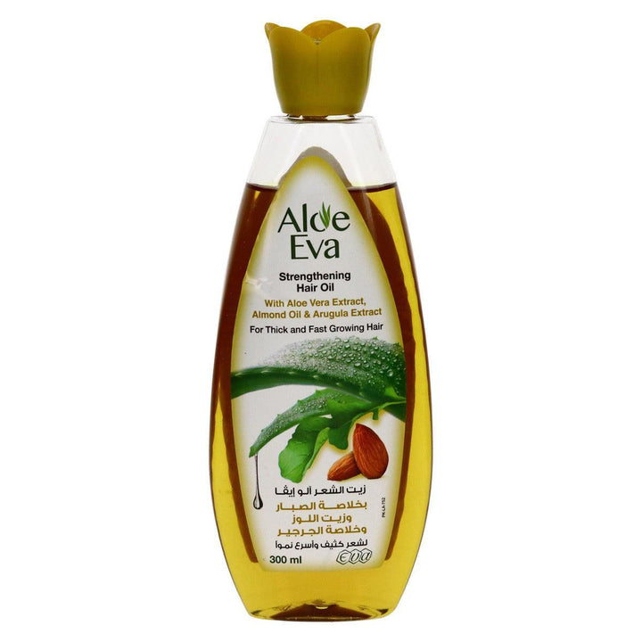 Aloe Eva Strengthening Hair Oil With Aloe Vera & Almond Oil 300ml - Pinoyhyper