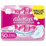 Always Breathable Soft 50 Pads - Long - Pinoyhyper