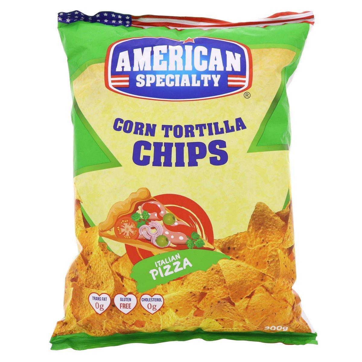 American Specialty Corn Tortilla Chips Italian Pizza 200g - Pinoyhyper