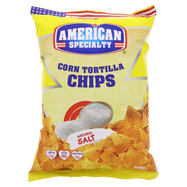 American Specialty Corn Tortilla Chips Natural Salt 200g - Pinoyhyper