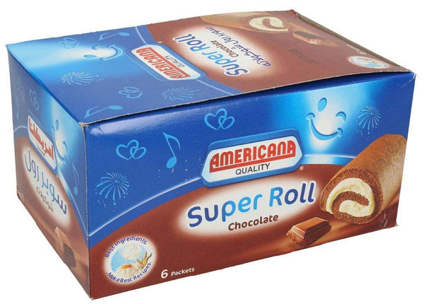 Americana Chocolate Super Roll 6 Pcs Box - Pinoyhyper