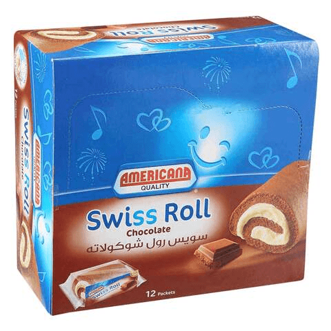 Americana Swiss Roll Chocolate 12 x 75g - Pinoyhyper