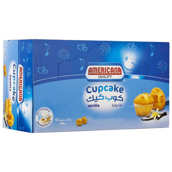 Americana Vanilla Cupcake 12 Packets × 2Pcs (Pack of 24) - Pinoyhyper