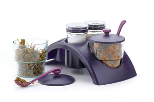 Apex Plastic Dinning Table Salt Pepper Storage Set of 4 - Pinoyhyper