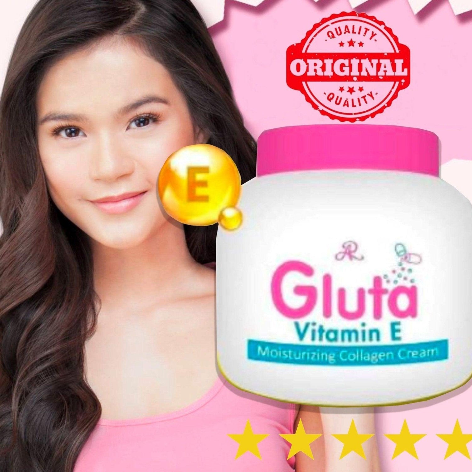 AR Vitamin E Gluta Moisturizing Collagen Cream - 200ml - Pinoyhyper