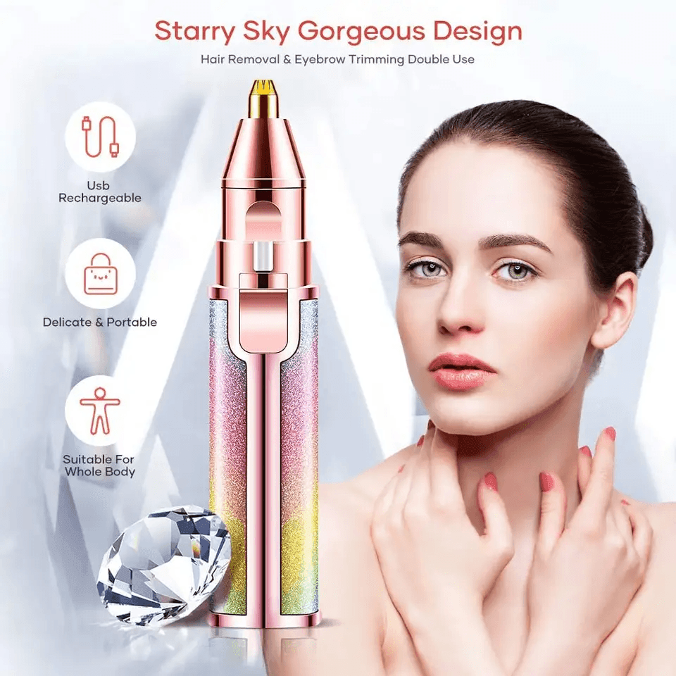 Battery Operated 2in1 EyeBrow Trimmer Shaver For Ladies S-008 - Pinoyhyper
